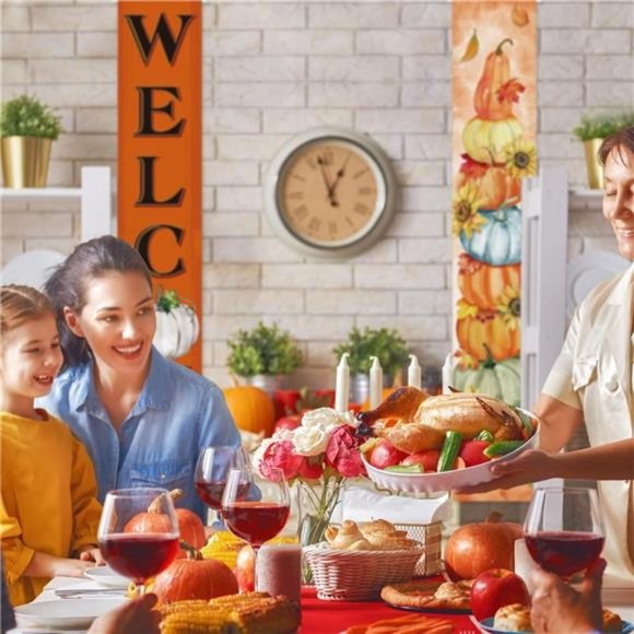Porch Sign Banners & Door Decorations Yard Indoor Outdoor for Fall- Thanksgiving - Picture 5 of 7